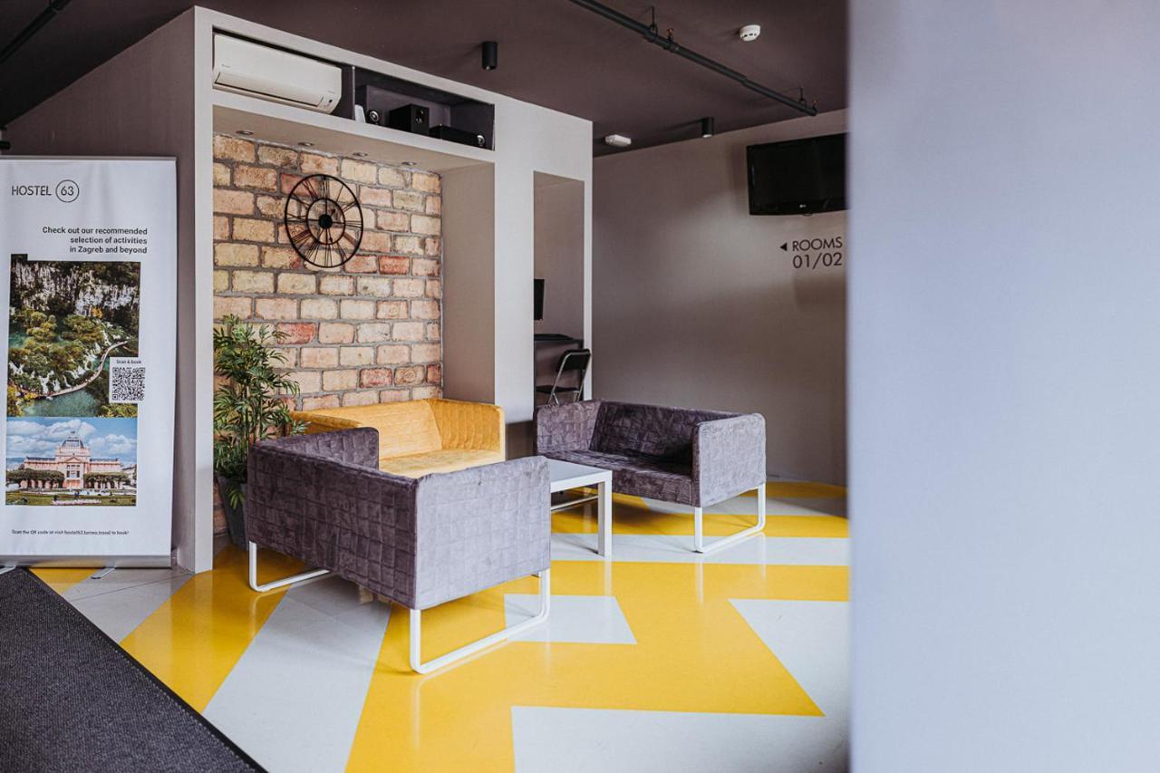 Private Rooms At Hostel63 萨格勒布 外观 照片